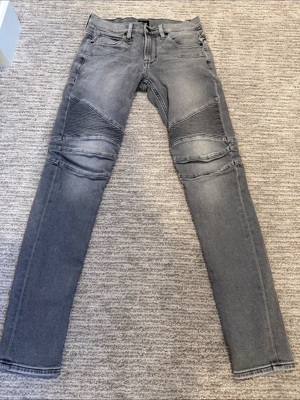 Hudson jeans Gray Moto Skinny Jeans